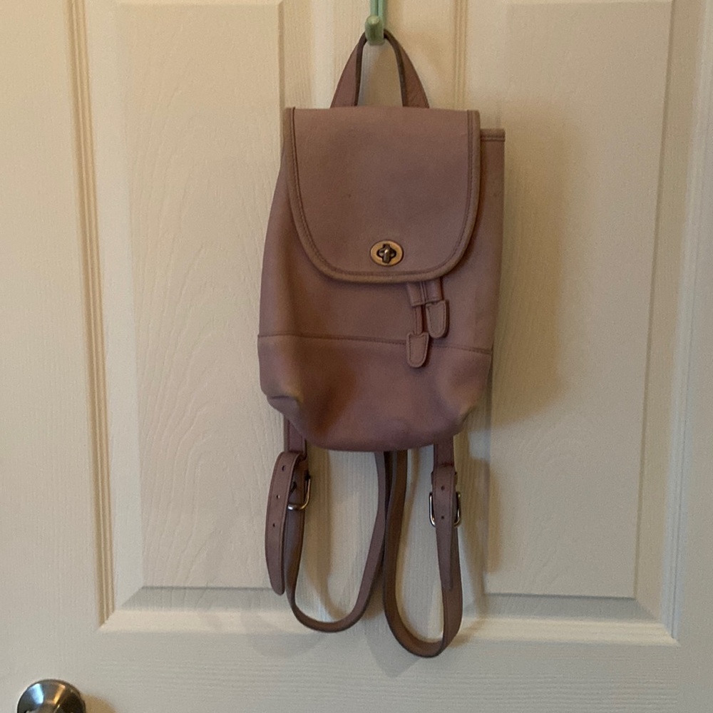 Vintage lavender Coach bookbag